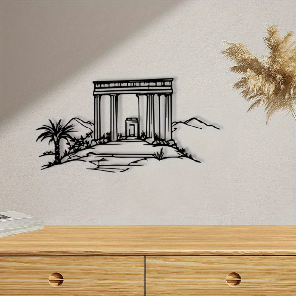 Sustainable Living Products - CIFBUY 鉄製ウォールアート 宗教壁画 金属彫刻 パウダーコーティングされた飾り板 文化ギフト