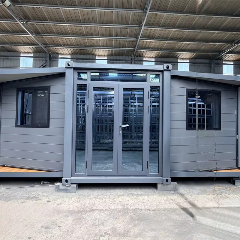 Sustainable Living House - プレミアム革新的20フィート両翼拡張型スチールフレームプレハブ住宅（遠隔ワークスペースと持続可能な生活のため）