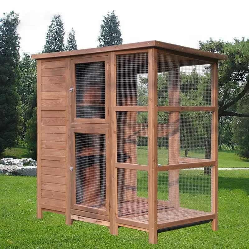 Sustainable Living House - 鳥かご 家庭用 組み合わせ飼育小屋 巣箱 雨よけ 日よけ付き小屋