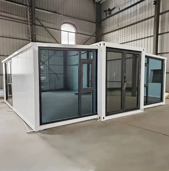 カスタマイズ可能なプレハブ折りたたみ式カフェ拡張可能コンテナ - Sustainable Living House のレビューと価格